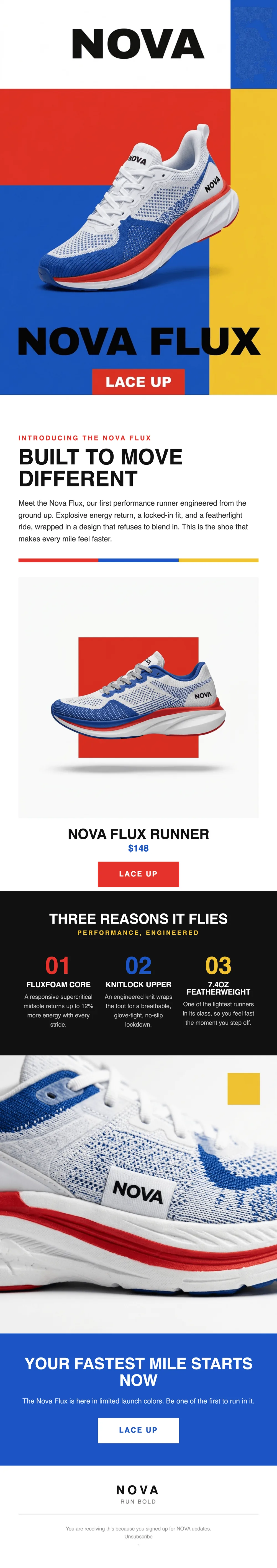 Email generated by Nexie