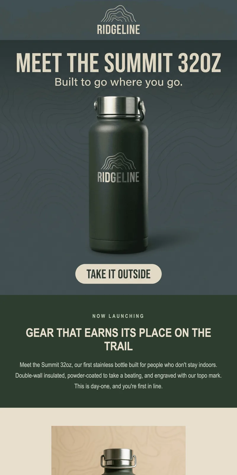 Email design generated by Nexie — Product launch